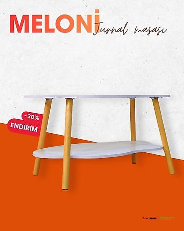 mebelman: Jurnal masası, Yeni, Açılmayan, Laminat, Oval masa — 6