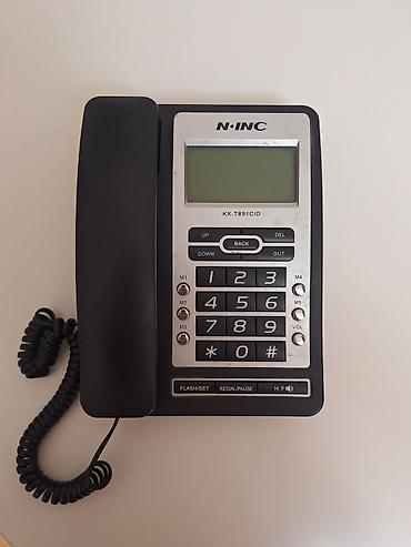 20 azn telefon: N-INC KX-T891CID masaüstü telefon - Rəqəmsal LCD ekran: zəng edən — 1