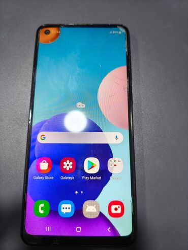ikinci el tel: Samsung Galaxy A21S, 64 GB, rəng - Qara, Barmaq izi