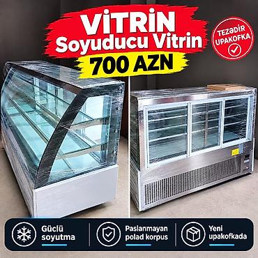 *Vitrin soyuducu tezedi upakofkada alinib istifade olunmayib