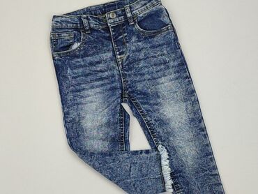 Jeansowe: Spodnie jeansowe, So cute, 2-3 lat, 98, stan - Bardzo dobry