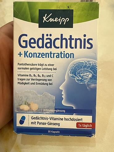 optitect vitamin c: Kneipp Gedächtnis + Konzentration – yaddaş və diqqət üçün qida əlavəsi — 2