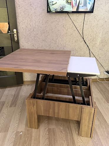 mebel sifarisi: Kvadrat masa, Transformer, Təkərsiz, Teksturalı laminat — 3