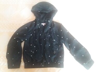 crna jakna sa krznom: Jakna Marks & Spencer za jesen i prolece, sa postavom, velicina