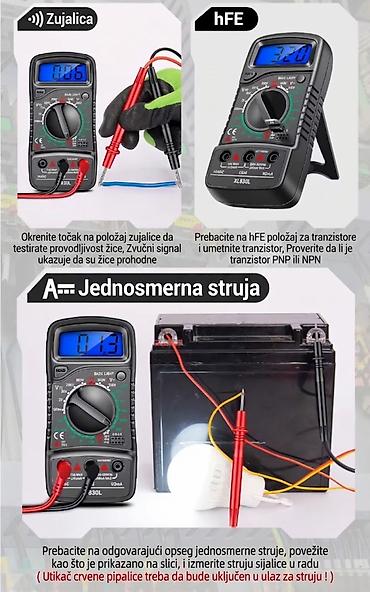 Multimetri: Prodajem nov i nekorišćen digitalni multimetar ANENG XL830L, izuzetno — 10