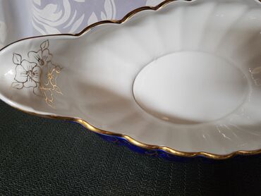 Ostali antikviteti: Cinija za voce Apro porcelan,kobalt,pozlata iz 70ih. Cinija perfektno — 10