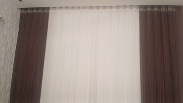 Pərdə və tüllər: Yeni, Tül, rəng - Ağ, Ödənişli çatdırılma — 8