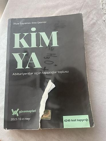 Kimya, Biologiya və Fizika hazırlığı üçün kitablar dəsti 1) “Kimya –