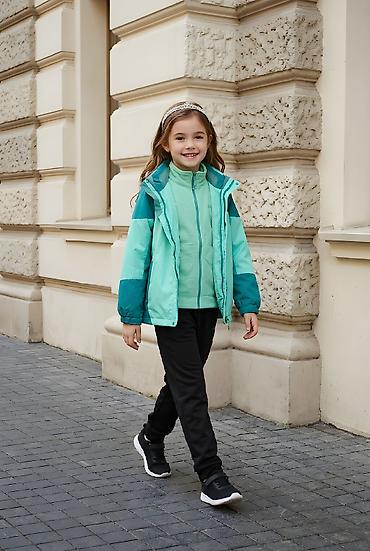 Верхняя одежда: Детская трехслойная куртка-комбинатор для межсезонья - 2-в-1: верхняя — 12