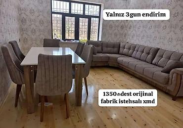 acar naboru satilir: Künc divan və yemək dəsti – orijinal, fabrik istehsalı. Komplekt: - — 1