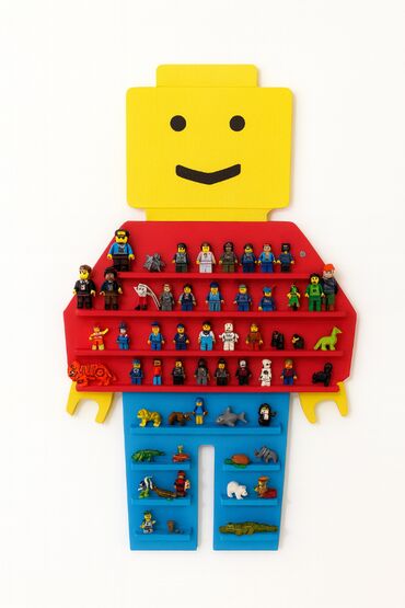 Kocke za decu: Drvena LEGO polica (50×80cm) – ručni rad! Organizujte LEGO kolekciju — 14