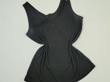 czarne bluzki bez rękawów: Блуза жіноча, F&F, L, стан - Хороший