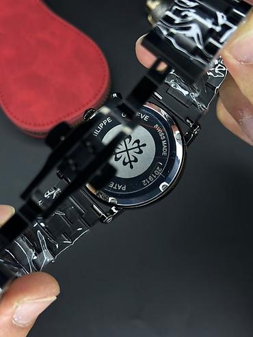 baş: Klassik xronoqraf dizaynlı kişi qol saatı - Brend üslubu: Patek — 3