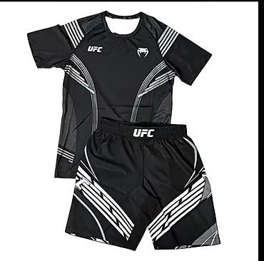 кыргыз одежда: Спортивный комплект UFC (футболка + шорты) - Назначение: тренировки — 1