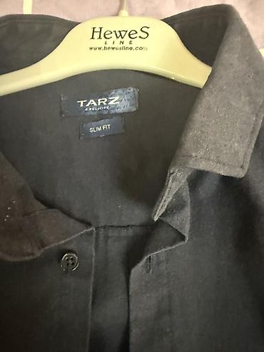 dini köynəklər: Tarz Exclusive kişi köynəyi – Slim Fit - Rəng: qara - Model: uzunqol — 2