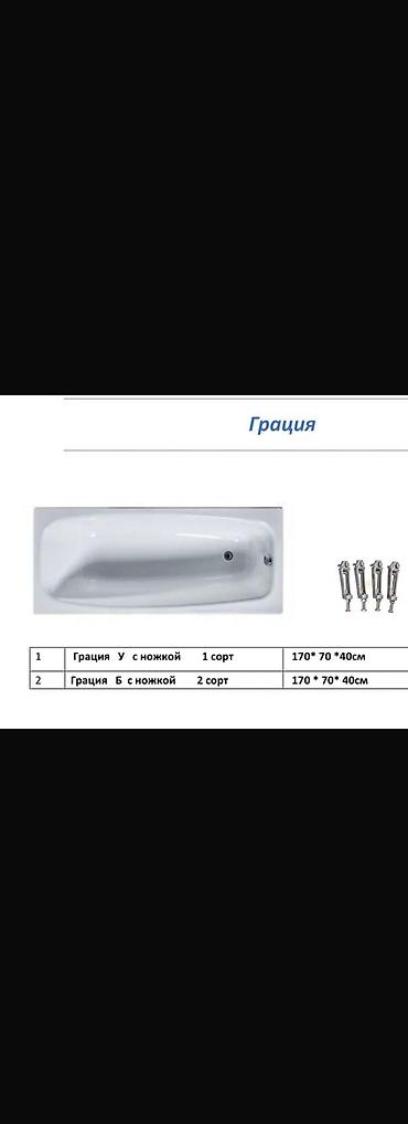 Ванны: Ванны чугун металл акрил размеры металлических ванн от 1.05 до 1.70 в — 9