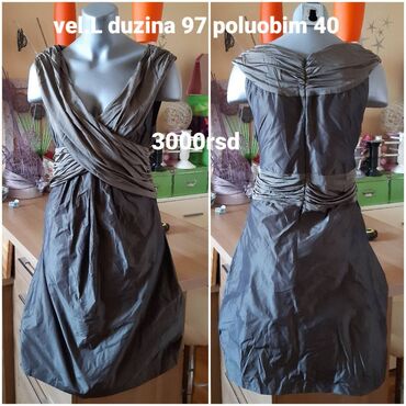 haljine u etno stilu: L (EU 40), bоја - Maslinasto zelena, Drugi stil, Drugi tip rukava