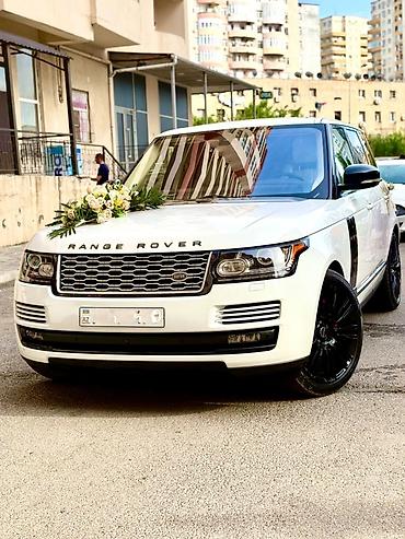 mdf qapi: Range Rover (ağ rəng) – toy və tədbir üçün bəzədilmiş VIP avtomobil — 2