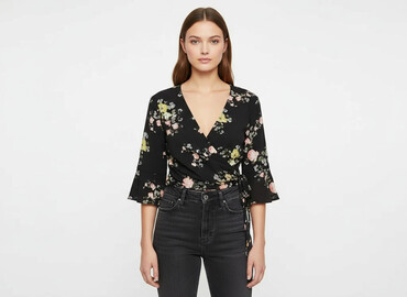 bluzki wiazana z przodu: Topshop, Women's blouse, size S