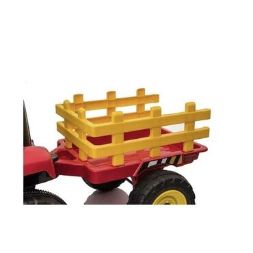 Dečiji električni automobili: Traktor sa prikolicom na akumulator XMX611 Boja:zelena/crvena/plava — 10