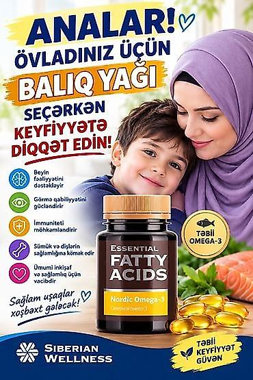 tuheksan kapsul: Məhsul: Siberian Wellness – Essential Fatty Acids, Nordic Omega‑3 — 1