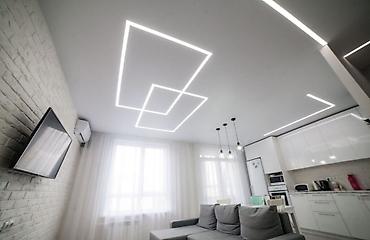 Натяжной потолок: Натяжной потолок 3D потолки Гарантия, Бесплатная консультация, Бесплатный замер — 3