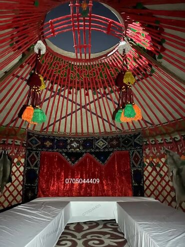 Аренда юрт: Аренда юрты, Каркас Деревянный, 75 баш, Казан, Посуда, С полом — 4