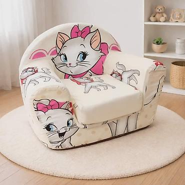 Foteljice: Mala fotelja 🪑 Dimenzije: 55×45 cm ✨ Sedeći deo: 30×30 cm 🛏️ — 15