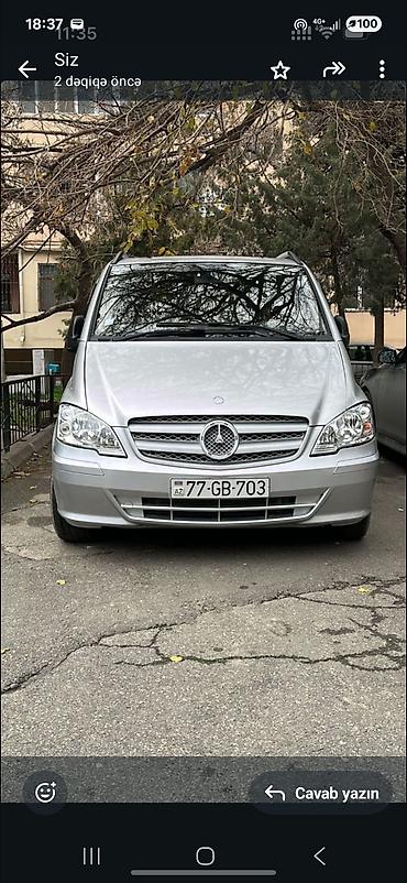 vito oturacaqlar: Mercedes-Benz Vito mikroavtobus – gümüş rəng, uzun kuzov, geniş və — 5