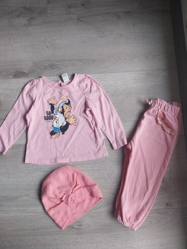 lc waikiki bor: Lc Waikiki, Set: Trousers, Sweatshirt, Hat, 74-80