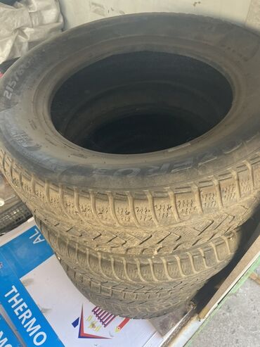 14 шины зимние: Шиналар 215 / 60 / R 16, All-season, Колдонулган, Комплект, Жеңил унаалар, Италия, Barum