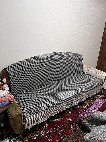 гарнитур для зал: Комплект мягкой мебели, Б/у, Самовывоз, цвет - Коричневый — 1