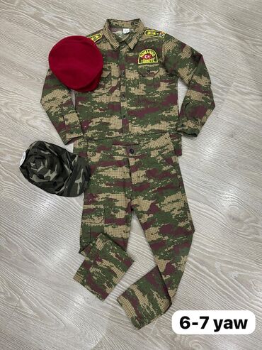 детская рубашка под запонки: Hərbi forma, 5 - 6 yaş, Yeni