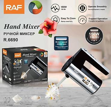 №: 10009 Məhsulun adı: Mikser RAF R.6690 Silver/Black Brend: RAF