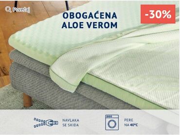 Dušeci: DORMEO PROSTIRKA 70x190 cm NATURE'S ALOE VERA 4 CM II NOVO! — 8