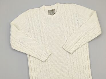 białe t shirty plus size: Sweter, L, stan - Bardzo dobry