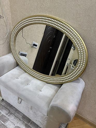 Güzgülər: Güzgü Divar üçün, Oval, Dekorativ, Çərçivə ilə — 2