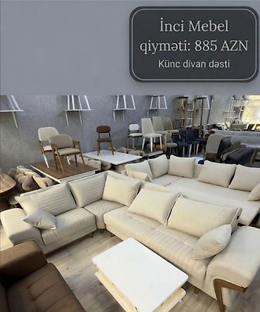 İnci Mebel – Künc divan dəsti Qiymət: 885 AZN (şəkildə göstərilib) -