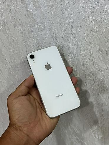 IPhone Xr, Б/у, 128 ГБ, Белый, Защитное стекло, Чехол, 74 %