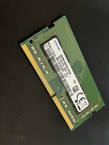 notebook ram 8: Operativ yaddaş (RAM) Samsung, 8 GB, 2666 Mhz, DDR4, Noutbuk üçün, İşlənmiş