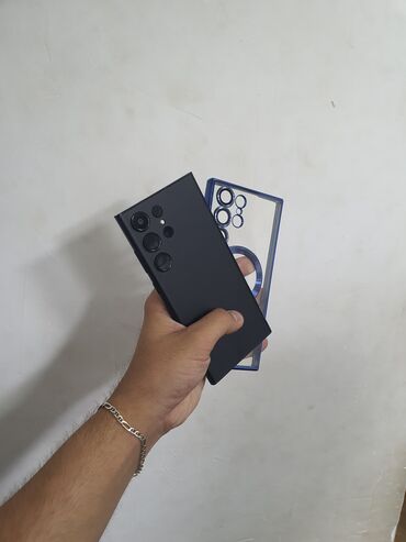 ikinci el samsung s23: Samsung Galaxy S23 Ultra, 512 GB, rəng - Qara, Zəmanət, Sensor, Barmaq izi