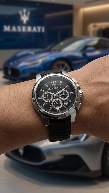Maserati: Maserati saat. silikon kəmər. aktiv xronoqraf.batareya lalafo.az -da — 7 Maserati: Maserati saat. silikon kəmər. aktiv xronoqraf.batareya — 7