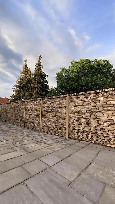Бетонные заборы: Dekorativ beton hasar panelləri – modul sistem Məhsul təsviri: - — 4