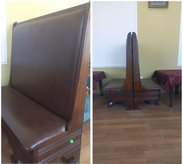 Mətbəx mebeli: 10 eded kafe restoran divan her biri 55 Azn. Her biri bazalidir ve