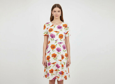 sukienki chabrowe dla puszystych: H&M, Women`s dress, size S