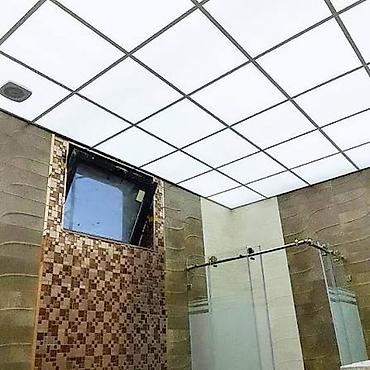 asma tavan hamam: Asma tavan, Şüşə, Suyadavamlı — 2