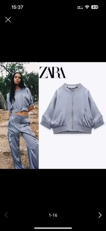 Stullar: Saten bomber crop ceket 
Zara teze