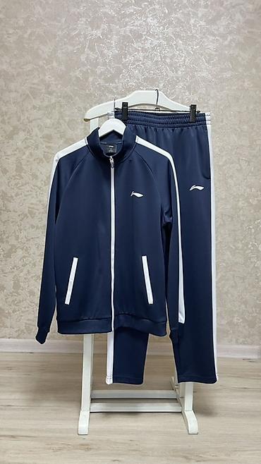 вещи из наруто: Мужской спортивный костюм, M, L, Li-Ning, Новый, цвет - Синий — 2