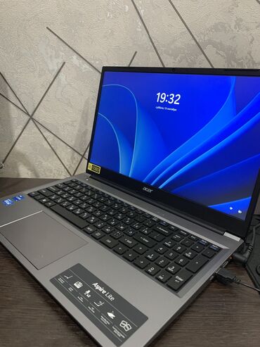 компьютер в расрочку: Ноутбук, Acer, 16 ГБ ОЭТ, Intel Core i5, Жаңы, Жумуш, окуу үчүн, эс тутум HDD + SSD