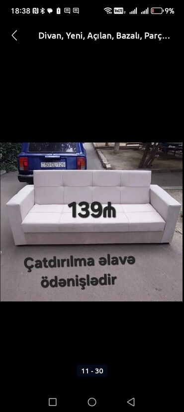 Divanlar: Divan, Yeni, Açılmayan, Bazasız, Nabuk, Ödənişli çatdırılma — 8